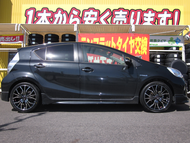 Aqua アクア ホイール装着写真