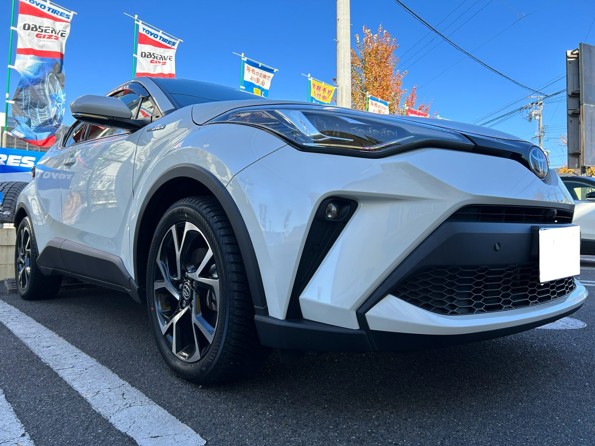トヨタ純正 C-HR 2022年製 ヨコハマ ブルーアース 225/50R18 TOYOTA C-HR×YOKOHAMA ブルーアース4S AW21 | 秋山タイヤ
